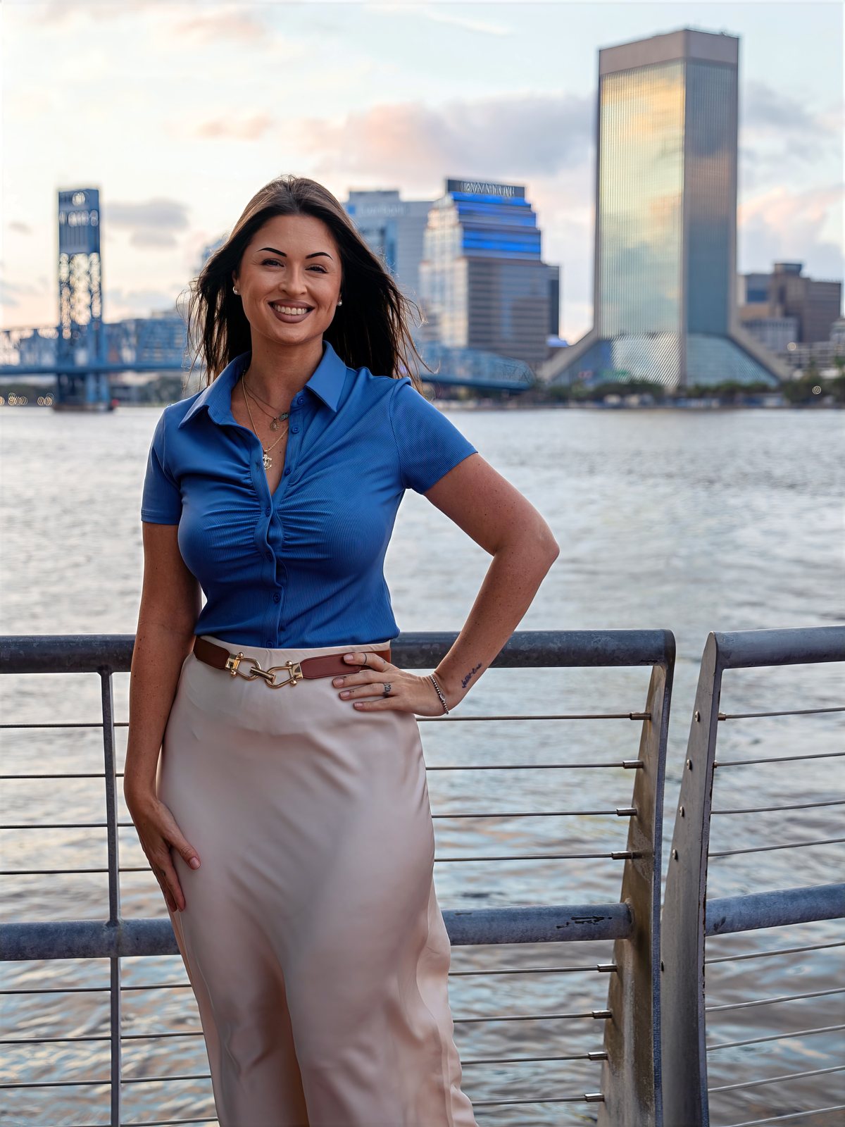 Marie Quintero on the Jacksonville riverfront